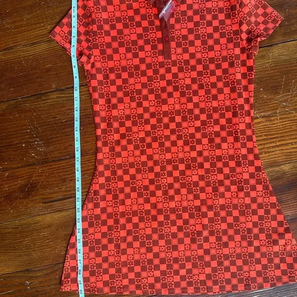 Urban Outfitters Red Polo Collar Sheath Mini Dress - Picture 4 of 6